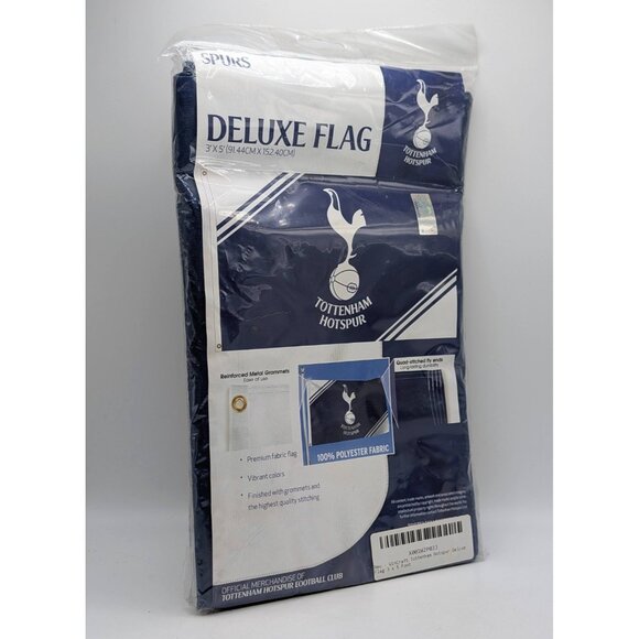 TOTTENHAM HOTSPUR FC Spurs 3'x5' Official EPL Soccer DELUXE FLAG Wincraft Blue - Picture 1 of 3